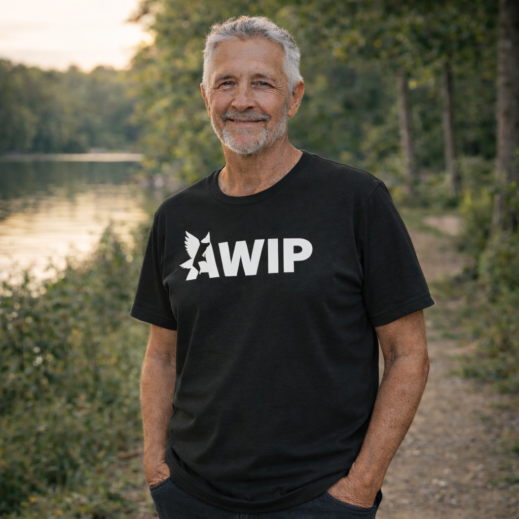 AWIP Eagle - Unisex Black Cotton T-Shirt